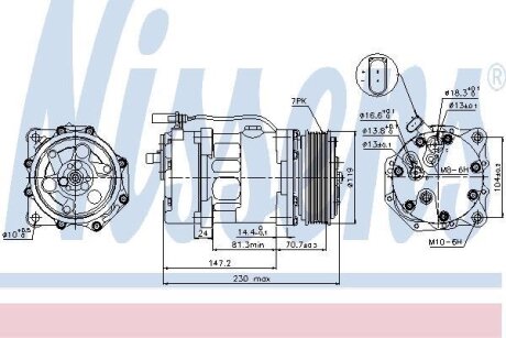 Компрессор кондиционера NISSENS 89117