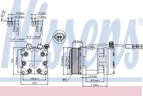 Компрессор кондиционера MAN TG-A/TG-L/TG-M 02- NISSENS 89139