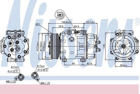Компрессор, кондиционер NISSENS 89143