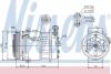 OPEL Компресор кондиціонера SIGNUM 1.8-2.2 03-, VECTRA C 1.6, 1.8, 2.0, 2.2 NISSENS 89157 (фото 1)