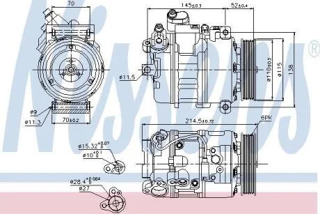 Компресор кондиціонера First Fit NISSENS 89214