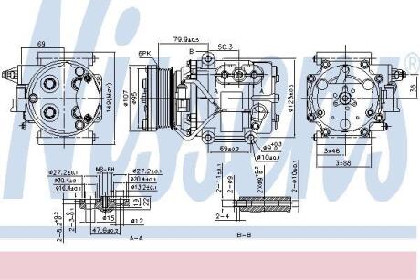 Компрессор, кондиционер NISSENS 89240