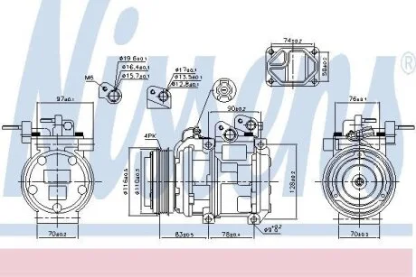 Компресор кондиціонера NISSENS 89271
