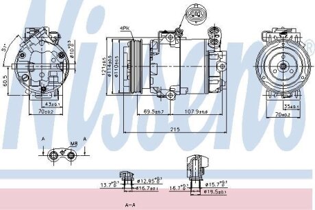 Компресор кондиціонера NISSENS 89333