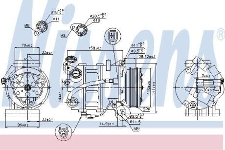 Компресор кондиціонера First Fit NISSENS 89350
