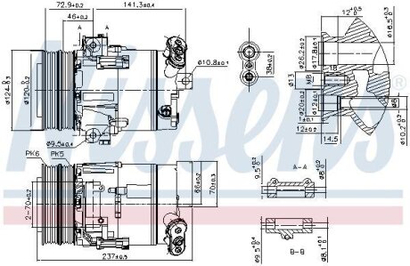 Компресор кондиціонера NISSENS 89393