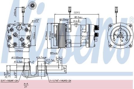 Компрессор кондиционера VOLVO FH 06- NISSENS 89410
