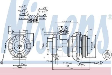 Компресор кондиціонера NISSENS 89414