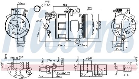 Компресор кондиціонера NISSENS 89422