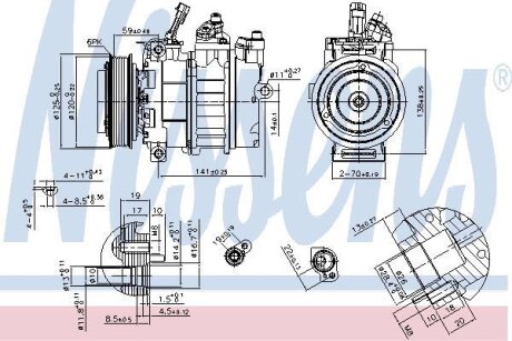 Компресор кондиціонера NISSENS 89488