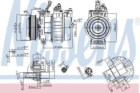 Компресор кондиціонера NISSENS 89488