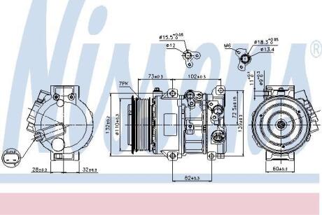 Компресор кондиціонера NISSENS 89516