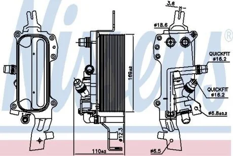 Охолоджувач мастила NISSENS 90838