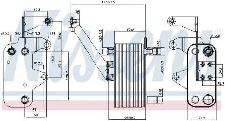 Охолоджувач мастила NISSENS 90952