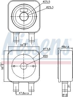 Охолоджувач мастила NISSENS 91107
