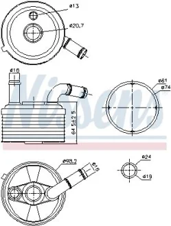 Ремонтний комплект, шийка осі (кронштейн ресори) NISSENS 91185