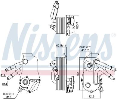 Охолоджувач мастила NISSENS 91224