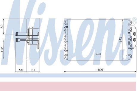 Випаровувач, кондиціонер NISSENS 92063