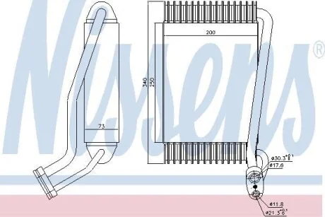 Випаровувач, кондиціонер NISSENS 92144