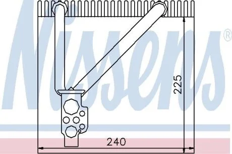 Випаровувач, кондиціонер NISSENS 92164