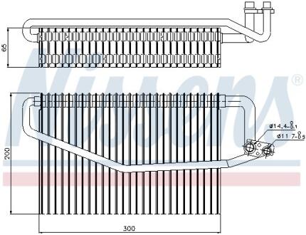 Испаритель кондиционера MERCEDES C-CLASS W 203 NISSENS 92173