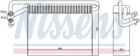 Испаритель кондиционера BMW 3(E46)/X3(E83) 98- NISSENS 92177