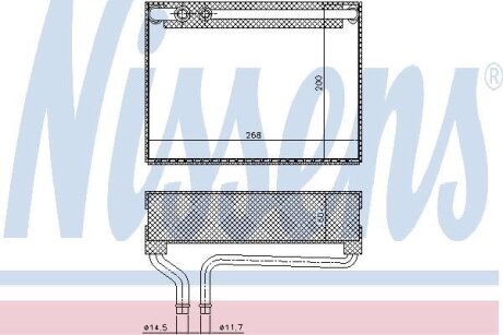 Випаровувач, кондиціонер NISSENS 92186