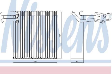 Випаровувач, кондиціонер NISSENS 92188