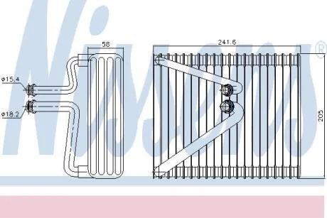 FIAT Випарник Doblo 01-, Punto 99- NISSENS 92206