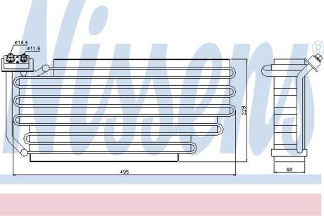 Випаровувач, кондиціонер NISSENS 92290