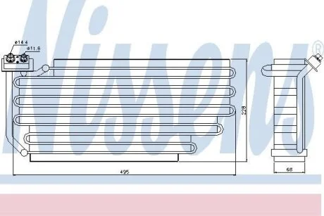 Випаровувач, кондиціонер NISSENS 92290