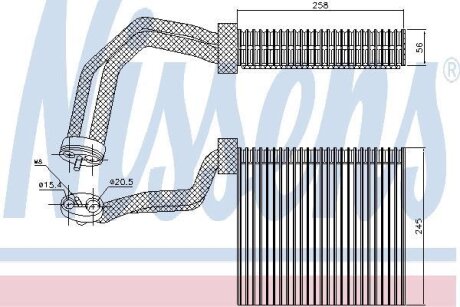 Випаровувач, кондиціонер NISSENS 92293