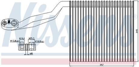 Випарювач кондиціонера NISSENS 92294
