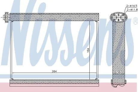 Радіатор випарник NISSENS 92317