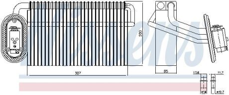 Випаровувач, кондиціонер NISSENS 92322