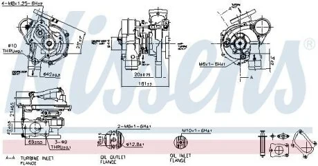 Турбина PEUGEOT 406 (8B, 8E, 8F) (95-) 2.0 HDi NISSENS 93070