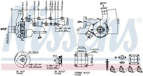 Турбiна FORD FOCUS I (CAK) (98-) 1.8 TDCi NISSENS 93088