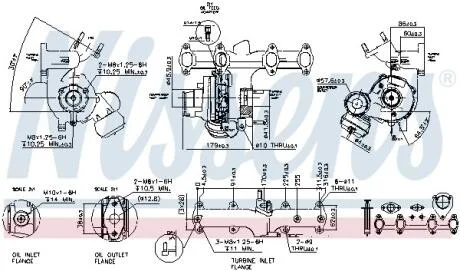 Турбина VOLKSWAGEN GOLF IV (1J) (97-) 1.9 TDi NISSENS 93091