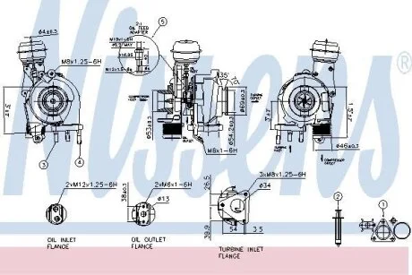 Турбина SUZUKI GRAND VITARA / ESCUDO (JT) (05-) 1.9 DDiS NISSENS 93114