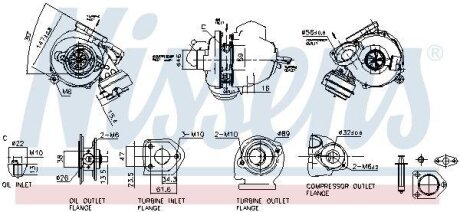 Турбина BMW X3 E83 (04-) X3 2.0d NISSENS 93140
