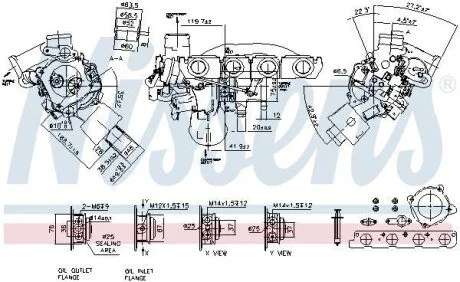 Турбина SEAT EXEO (3R) (09-) 2.0 TFSi NISSENS 93193