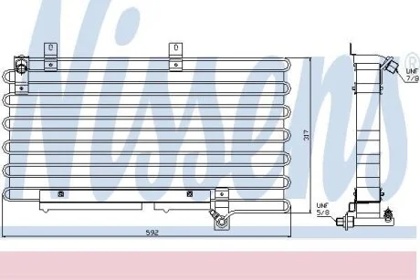 Конденсер кондиціонера NISSENS 94000