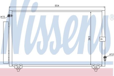 Конденсер кондиціонера NISSENS 940013
