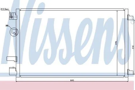 Радіатор кондиціонера First Fit NISSENS 940040