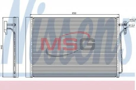 LAND ROVER Радіатор кондиціонера (конденсатор) Range Rover III 3.0d/4.4 02- NISSENS 940045