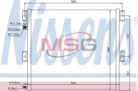 Конденсер кондиціонера NISSENS 940075