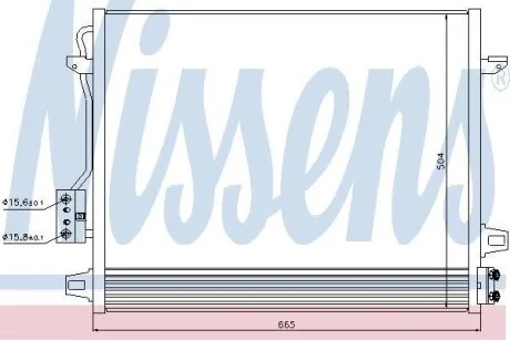 Конденсер кондиціонера NISSENS 940098