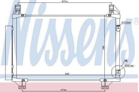 Конденсер кондиціонера NISSENS 940130