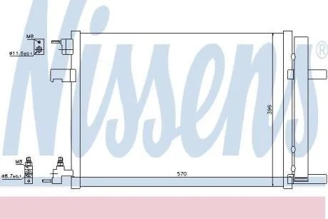Радіатор кондиціонера First Fit NISSENS 940134