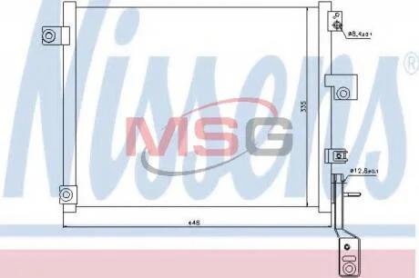 Конденсер кондиціонера NISSENS 940171
